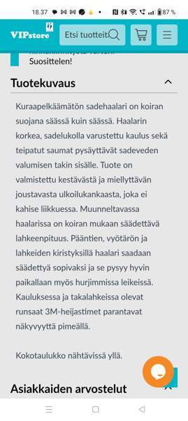 Hurtta downpour suit sadepuku 40 cm Seinaejoki – foto 3