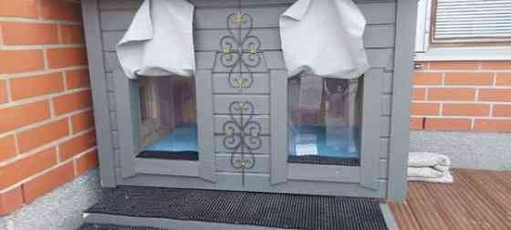 Uusi isohko 2 koiran lämpöeristetty koppi irroitettava väliseinä/katto Kajaani