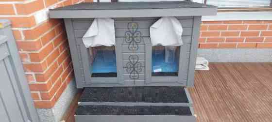 Uusi isohko 2 koiran lämpöeristetty koppi irroitettava väliseinä/katto Kajaani