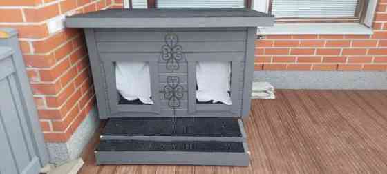 Uusi isohko 2 koiran lämpöeristetty koppi irroitettava väliseinä/katto Kajaani