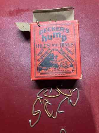 Vintage keräilyharvinaisuus ”sika” nenärenkaat USA:sta Luoto