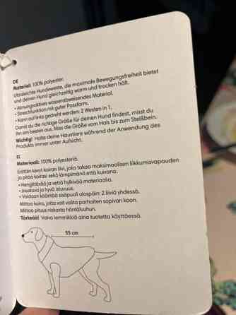 Pienen koiran talvitakki,uusi! Vaasa