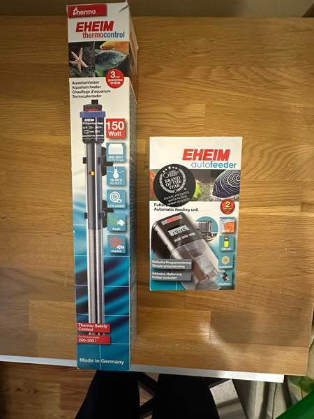 Uudenveroiset Eheim lämmitin 150 w ja ruokinta-automaatti Kangasala – foto 1