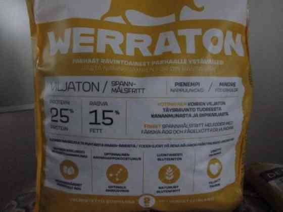 Koiran WERRATON Täysravinto Kuivaruokasäkki / Viljaton Versio Turku