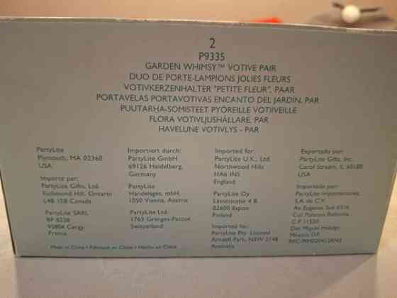 Kynttiläsetti, muutama partylite myös Haemeenlinna