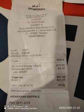 Aquatic Nature Afr. Cichlid Energy Food Espoo