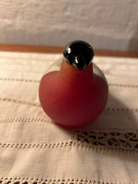 Punatulkku, sign O.Toikka Nuutajärvi Helsinki - photo 3