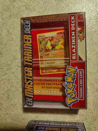 Pokemon Ex Master trainer Blaziken deck tyhjä pakka Lappeenranta