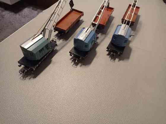 6x Märklin-vaunu (3 x nosturivaunukokonaisuus) (H0) Тампере