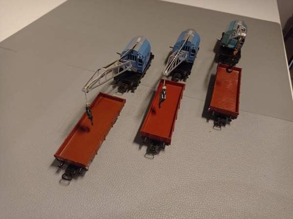 6x Märklin-vaunu (3 x nosturivaunukokonaisuus) (H0) Тампере - изображение 4