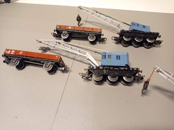 6x Märklin-vaunu (3 x nosturivaunukokonaisuus) (H0) Тампере - изображение 6