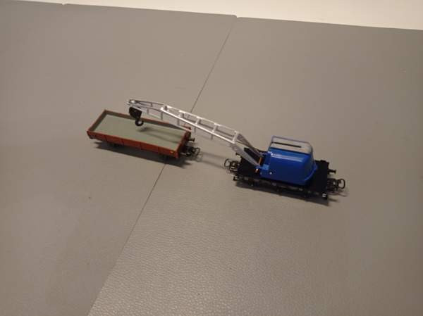 2x Märklin-vaunua - 1x nosturivaunukokonaisuus (H0) Tampere - valokuva 1