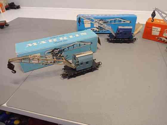 3x Märklin-nosturivaunua alkup. bokseissa (H0) Тампере