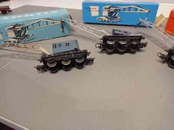 3x Märklin-nosturivaunua alkup. bokseissa (H0) Тампере