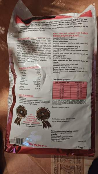 Koiranruoka Golden Eagle 12 kg, avaamaton Toivakka – foto 2