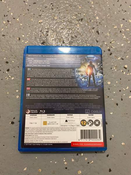 Enders game blu ray Helsinki - valokuva 2