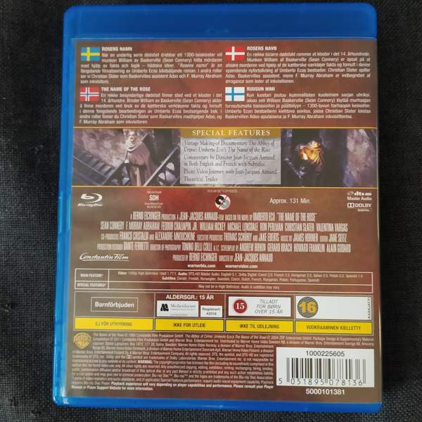 The Name of the Rose / Ruusun nimi blu-ray Jaervenpaeae – foto 2
