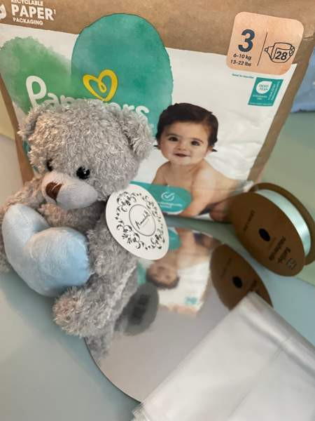 Pieni vaippakakku babyshower Tampere - valokuva 1