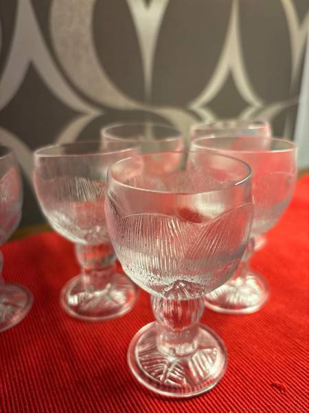 Nuutajärvi Oiva Toikka Pioni snapsilasit 6 kpl Salo - valokuva 2