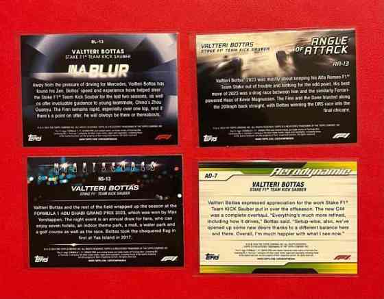 Valtteri Bottas F1-keräilykortteja Туусула