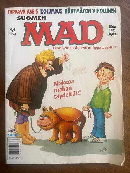 Suomen MAD sarjakuvalehti sarjakuva 1/1993 Helsinki - изображение 1