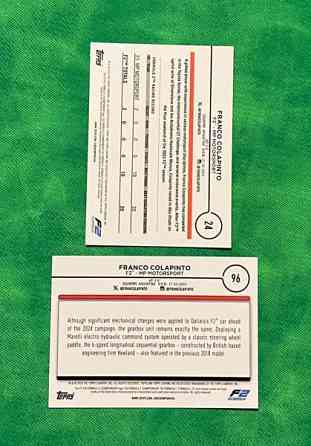 Franco Colapinto -keräilykortit Туусула