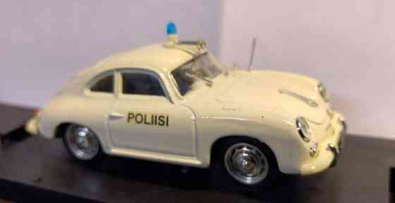 Pienoismalli Porsche 356 Poliisi - Polis Suomi  1/43 Tampere