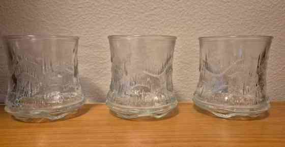 Riihimäen Lasi,  Revontuli-lasit,  3 kpl Helsinki