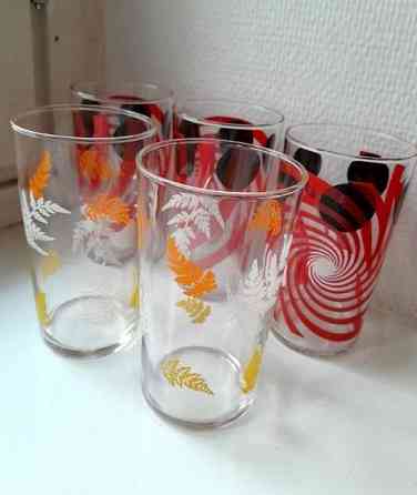 Vintage 70s englantilaiset lasit 5 kpl Tampere