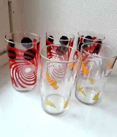 Vintage 70s englantilaiset lasit 5 kpl Tampere