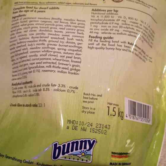 Bunny senior kaninpelletit Tampere