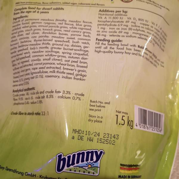 Bunny senior kaninpelletit Tampere – foto 3