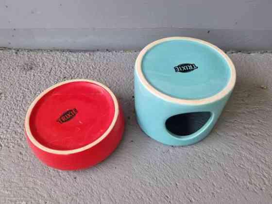 Keraaminen mökki ja ruokakuppi Lahti