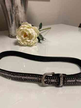 Springstar vyö, musta glitter, 80 cm Espoo