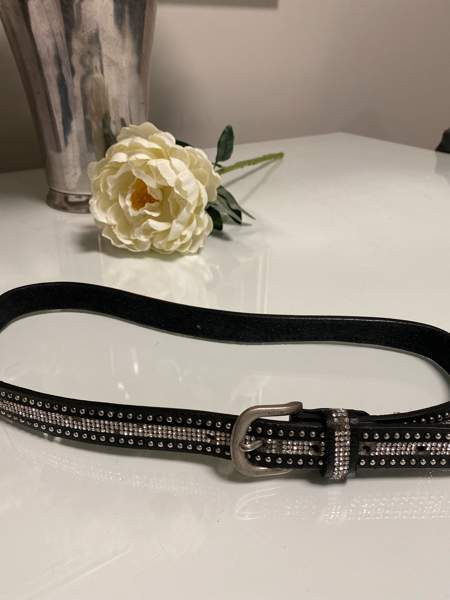 Springstar vyö, musta glitter, 80 cm Espoo – foto 1