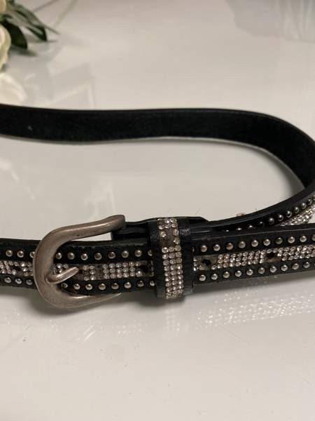 Springstar vyö, musta glitter, 80 cm Espoo – foto 2