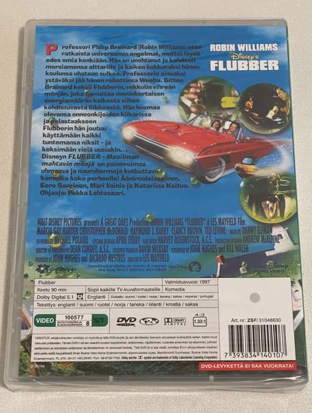 Flubber - Maailman Mahtavin Mönjä (1997) DVD Лаппенранта - изображение 2