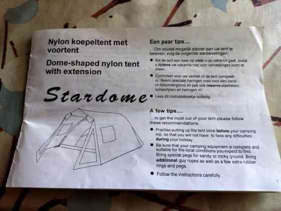 Stardome 5 teltta. Varattu. Turku