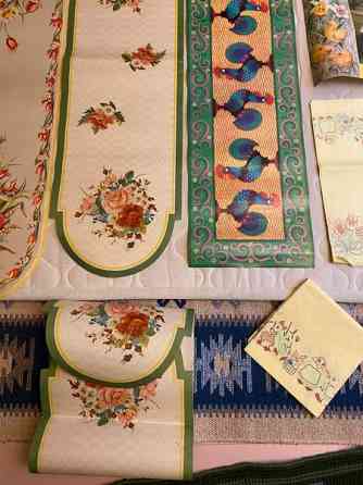 Vanhoja paperi liinoja 9kpl ja vanha juliste Kerava