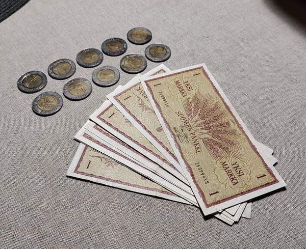 Markan seteleitä ja kolikoita Lahti – foto 1