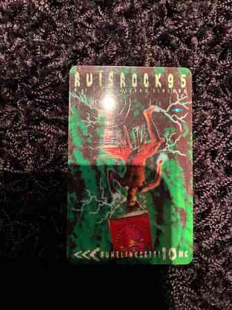 Ruisrock 1995 puhelinkortti Raisio