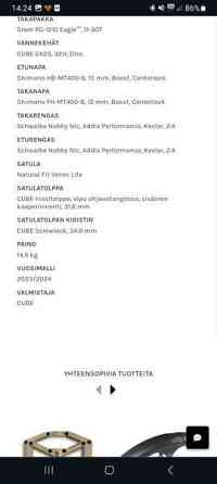 Cube Stereo One22 pro -23 M-runko Tampere