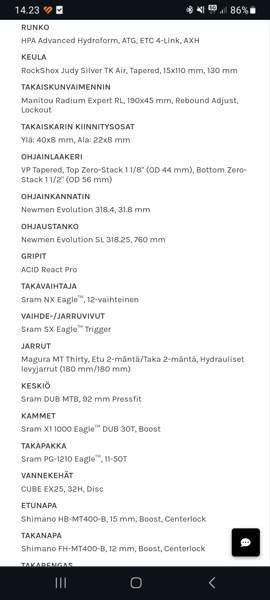 Cube Stereo One22 pro -23 M-runko Tampere - photo 4