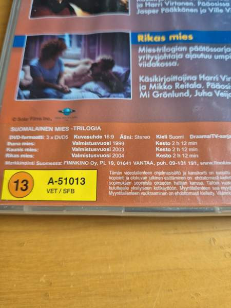 Suomalainen mies-trilogia, dvd Porvoo - photo 3