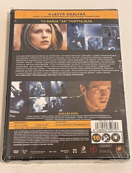 Isänmaan Puolesta - Homeland (1. kausi) DVD Lappeenranta – foto 2