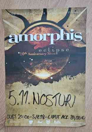 Amorphis poster Nosturi 05.11.2016 Espoo