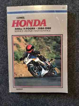 Honda 500cc V-Fours 1984 - 1986 huolto-opas Kotka