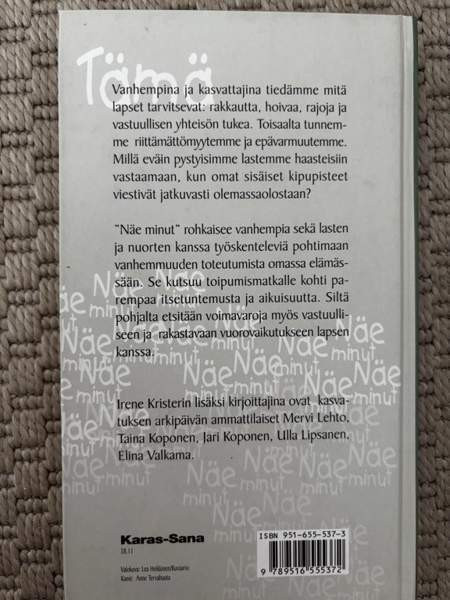 Vanhemmuus ja lapsen kohtaaminen kirja näe minut Oulu – foto 2