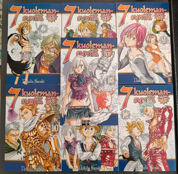 7 Kuolemansyntiä manga osat 1-13 Helsinki – foto 3