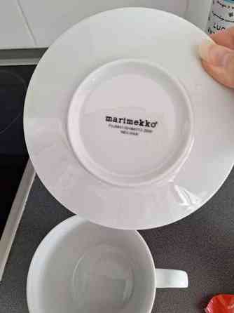 Marimekko kahvikuppi / teekuppi ja lautanen Turku